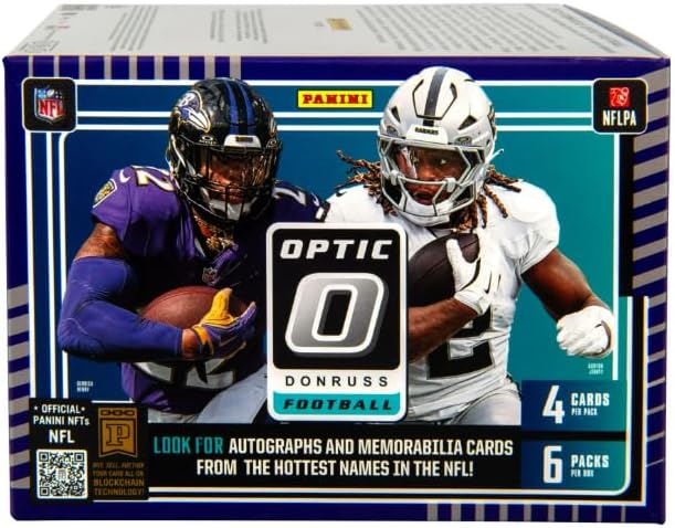 2025 Optic Football Blaster Box (Purple Shock) (24 Cards/Box) ((Downtown) - Image 3