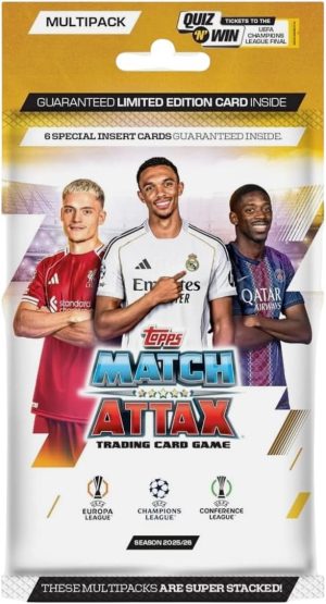 2025/26 Topps Match Attax Multipack - Look for a Guaranteed Limited Edition Card