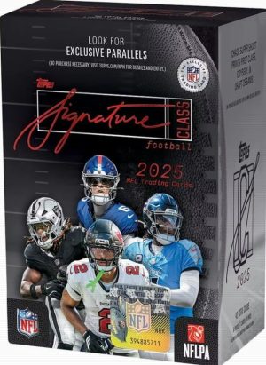 NEW 2025 SIGNATURE Class Football Card BLASTER Box, 42 Cards