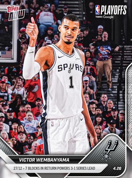 Victor Wembanyama 2026 Topps Now - 279 San Antonio Spurs NBA
