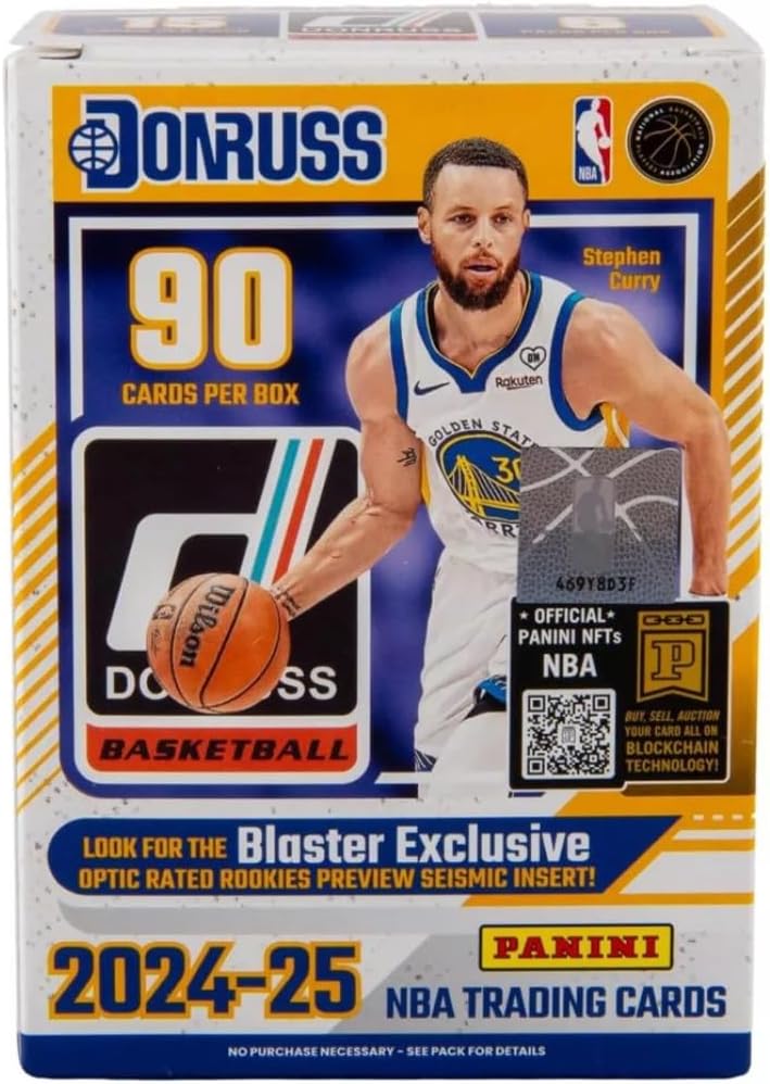2024-2025 Panini Donruss Basketball Blaster Box | 6 Packs - Look for Blaster Exlusive Optic Rated Rookies Preview Seismic Insert - Image 8