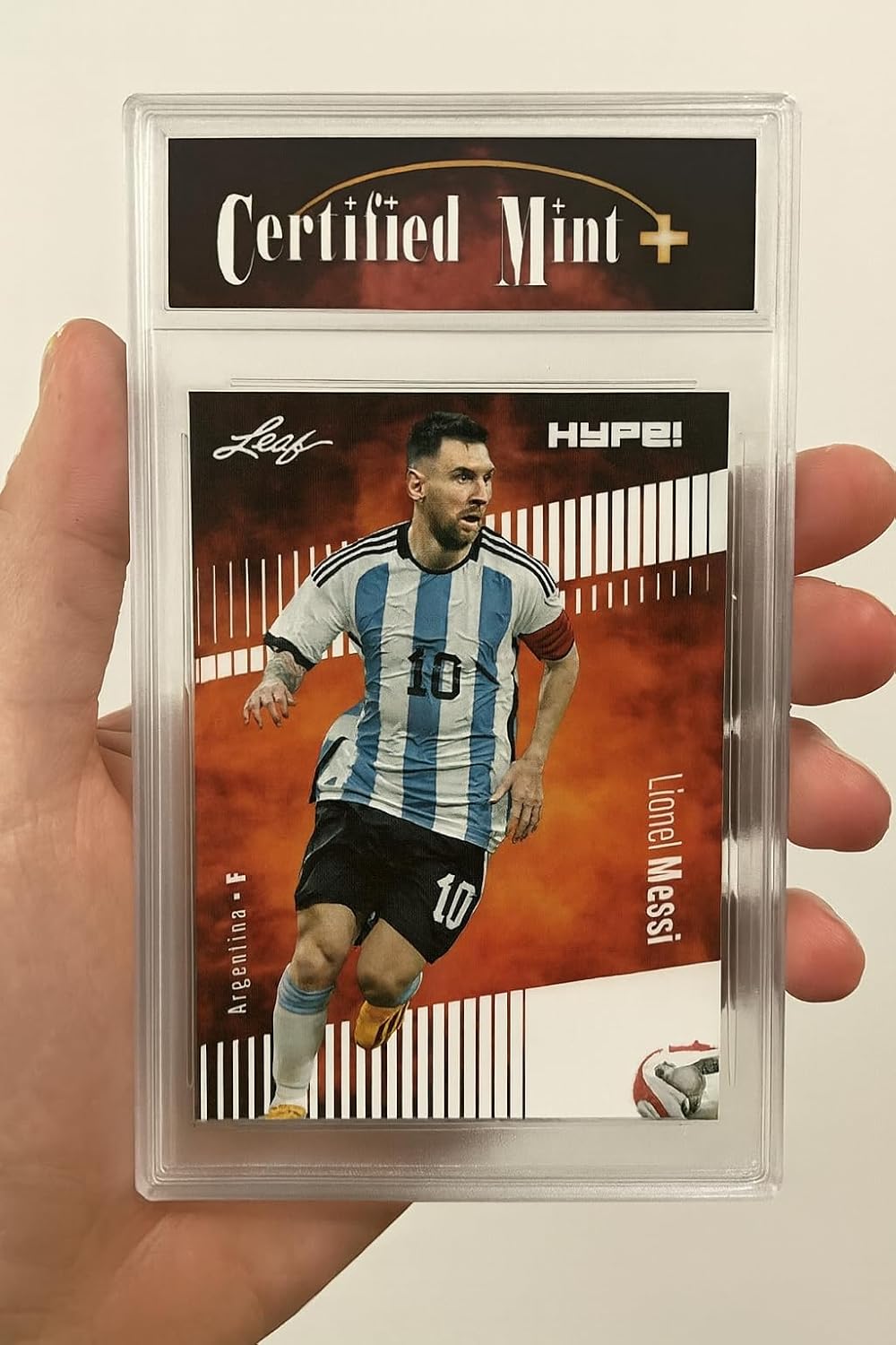 Certified Mint+ Lionel Messi 2023 Leaf HYPE #130 Only 5000 Made Rare Trading Card Argentina - Image 3