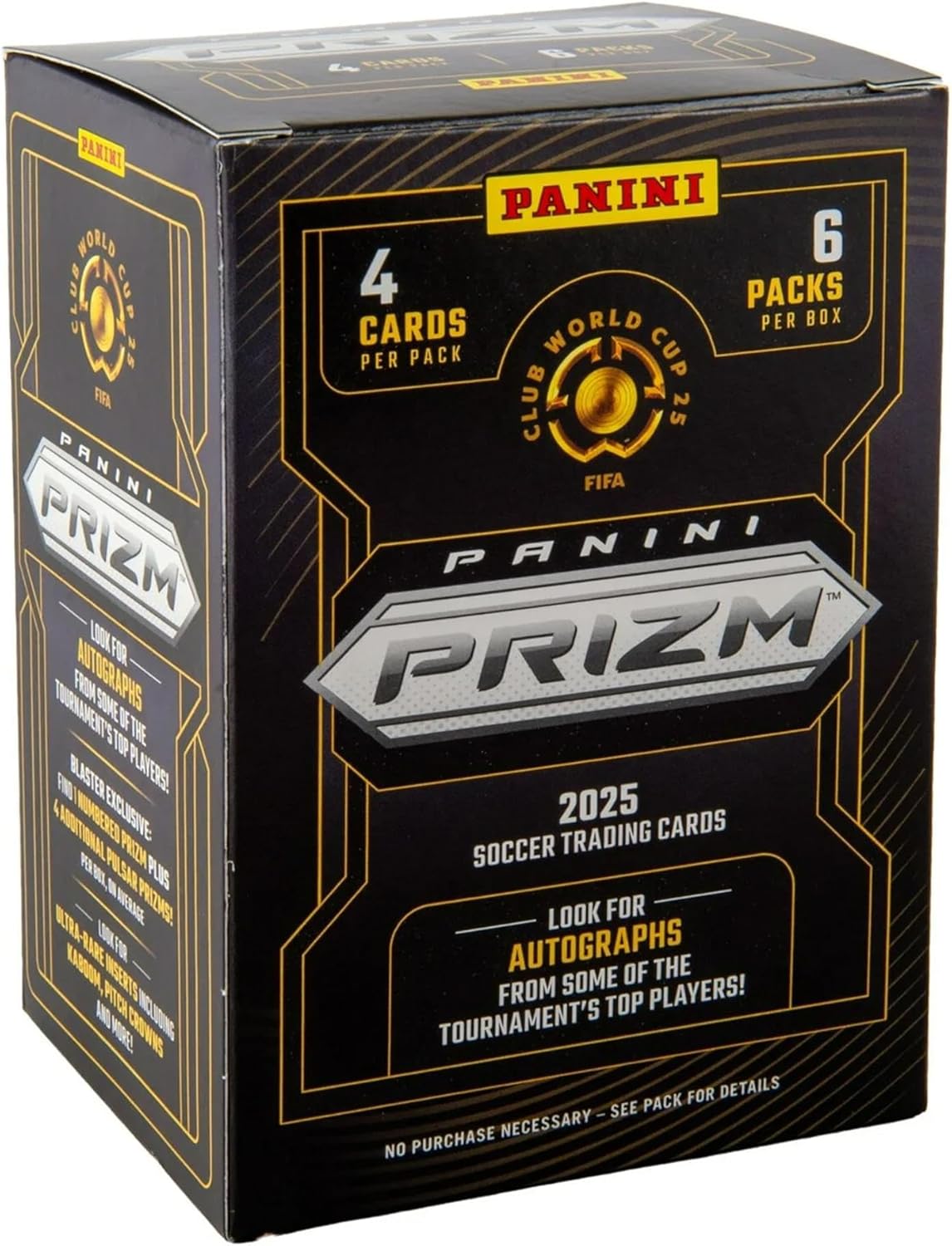 2025 Panini Prizm Club World Cup Soccer Blaster Box – FIFA Trading Cards – Includes Blaster-Exclusive Prizms, Rookies & Inserts – Official Panini Retail Set
