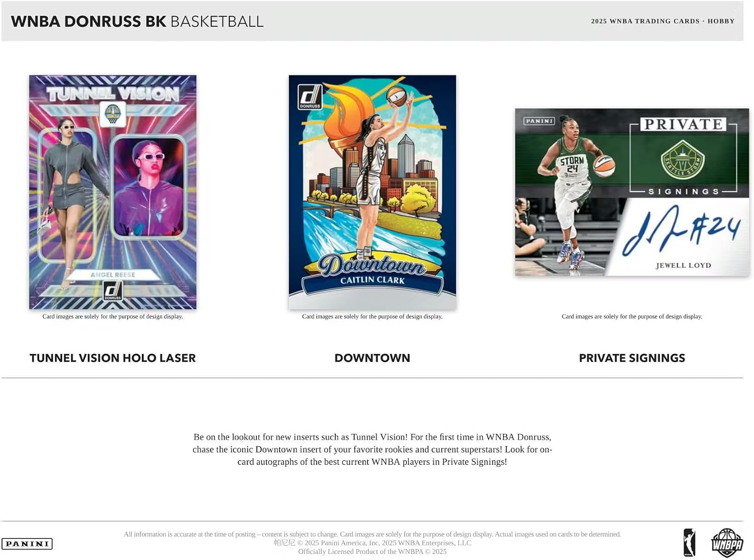2025 Panini Donruss WNBA Basketball Mega Trading Card Box (1 Autographs or Memorabilia Cards Per Box) - Image 3