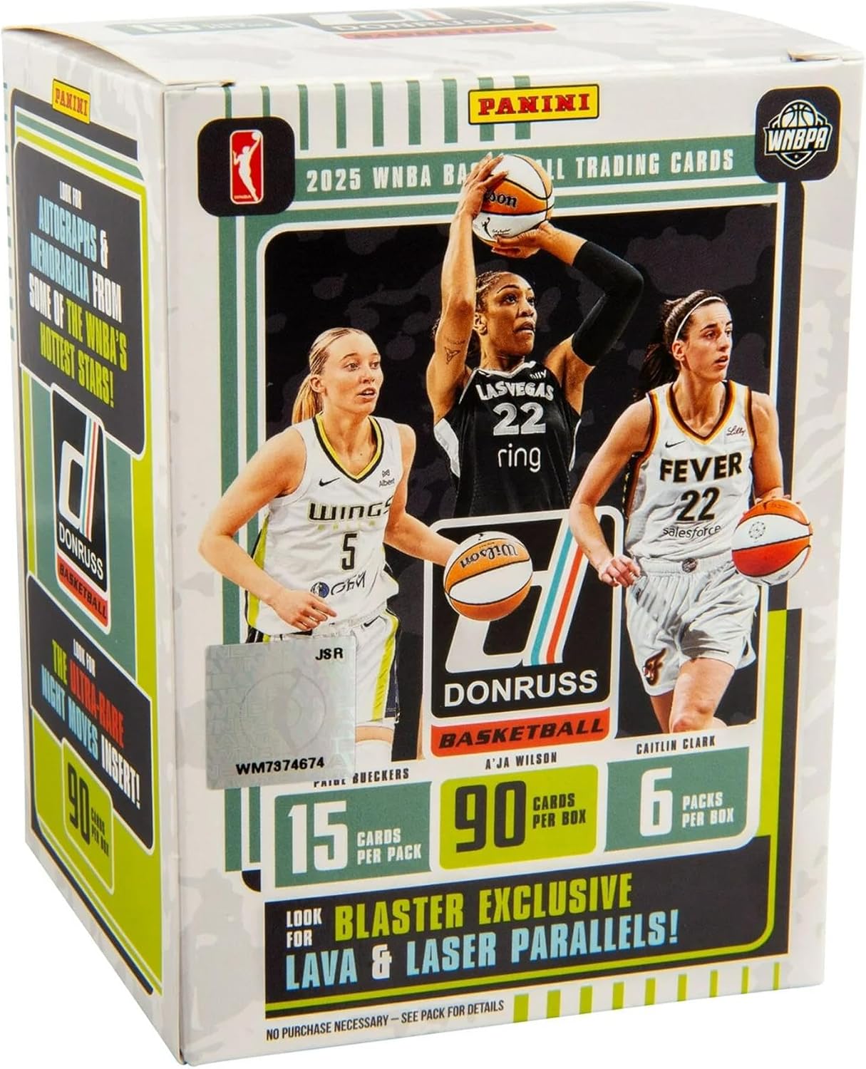 2024-25 Panini Donruss WNBA Basketball Card Box – Official Trading Cards – Includes Rookie Cards, Inserts, and Parallels – Sealed Retail Box - Image 2