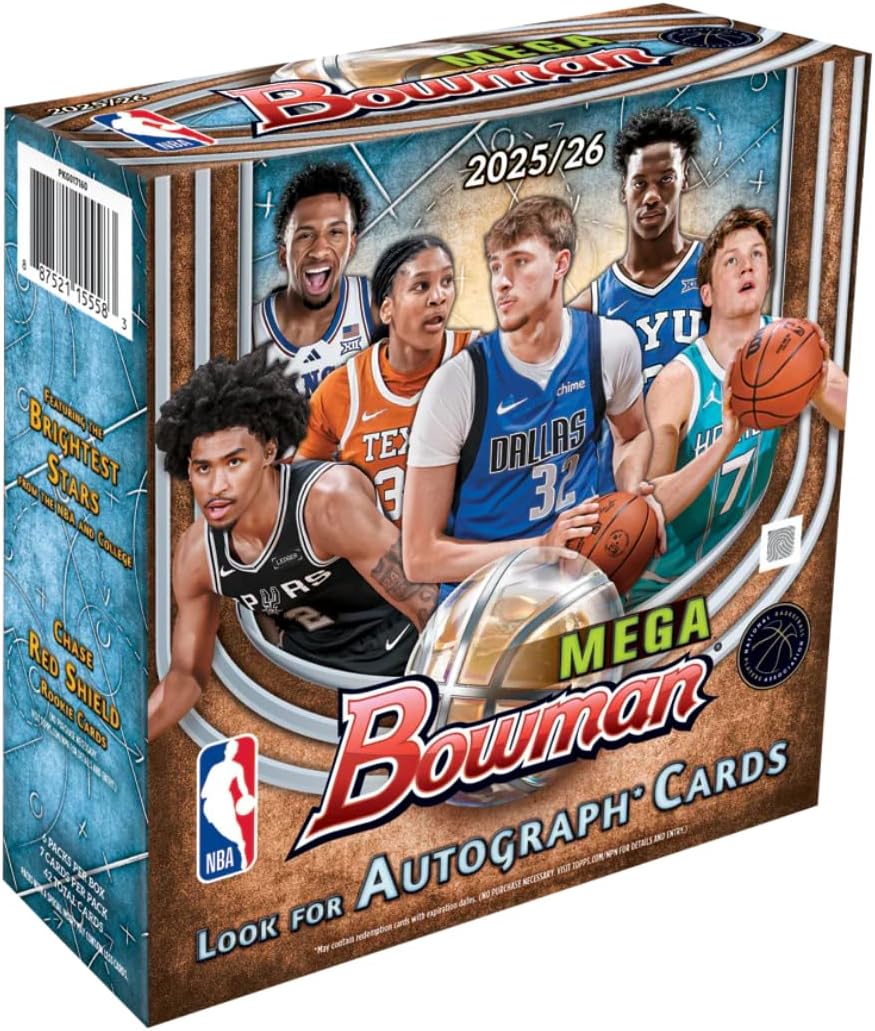 2025-26 Bowman 篮球卡 - 超级盒装 - 原厂密封 - 寻找签名卡 - 美国制造