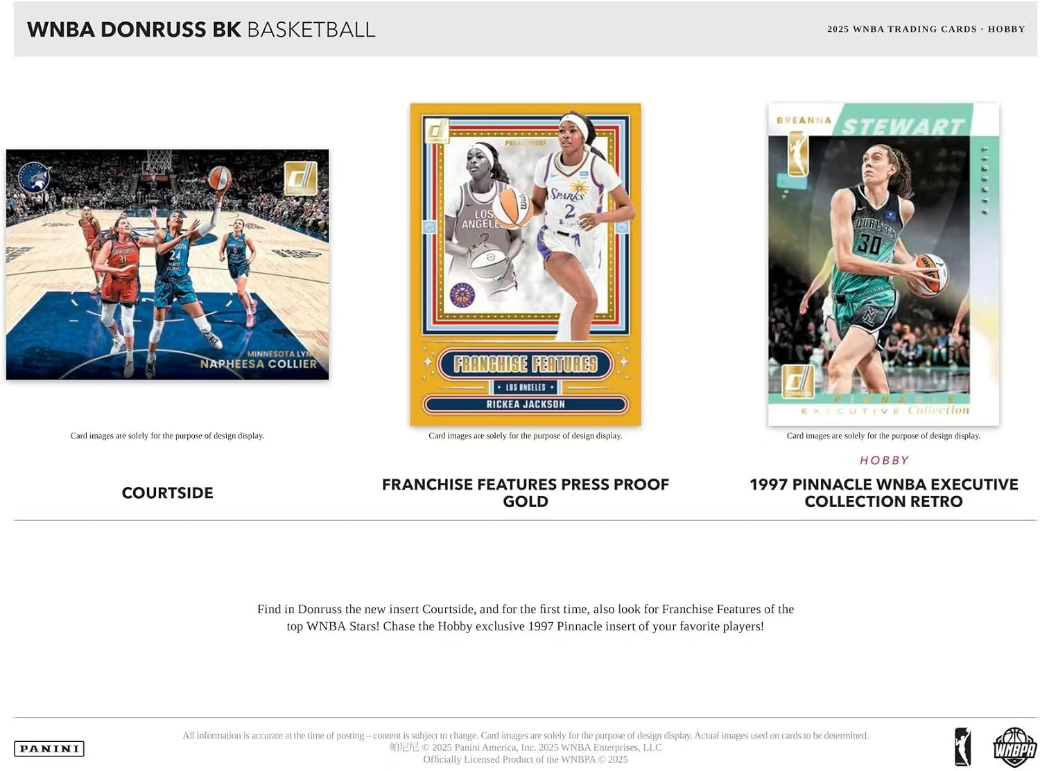 2025 Panini Donruss WNBA Basketball Mega Trading Card Box (1 Autographs or Memorabilia Cards Per Box) - Image 4