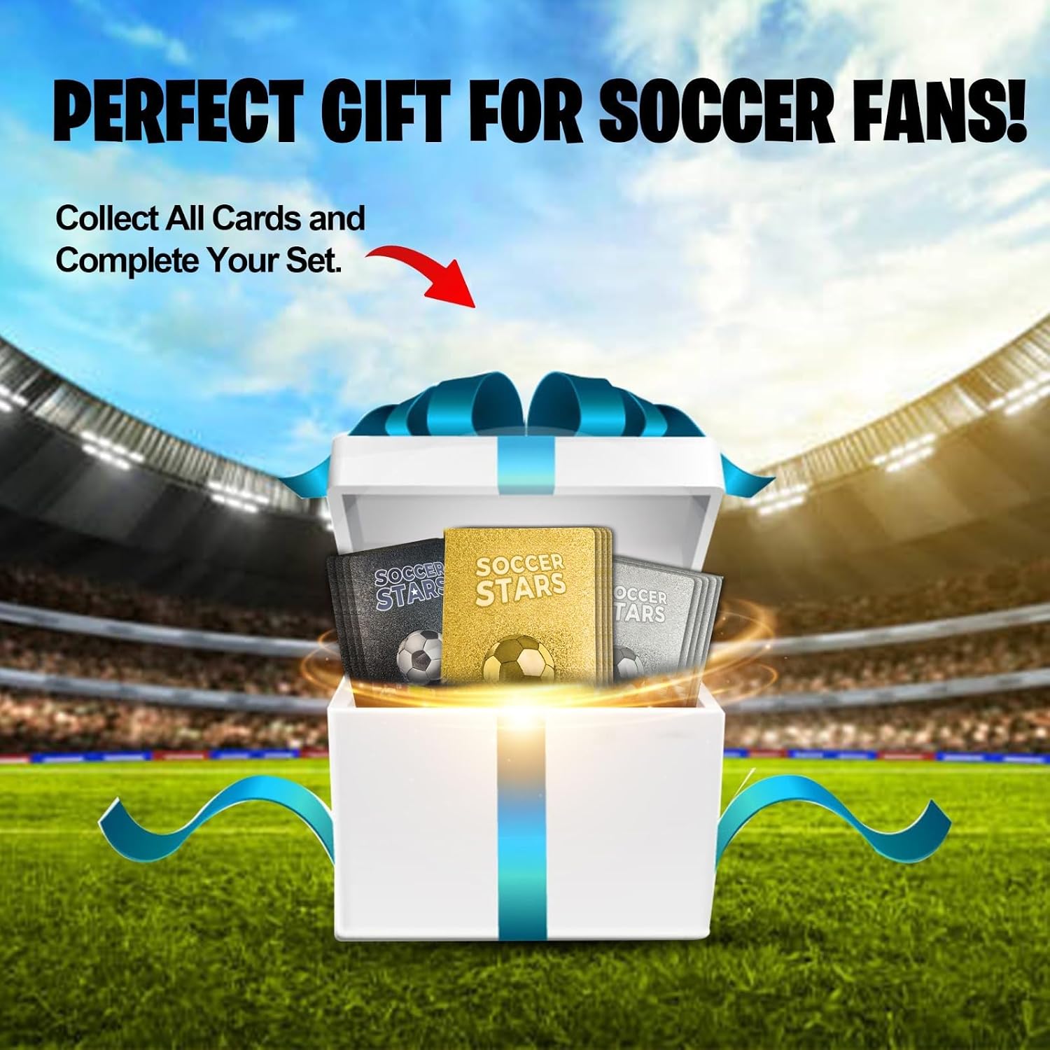 Soccer Trading Cards 2026-27 | 3 Packs - 33 Collectible Cards for Fans & Players Black, Gold & Silver Soccer Mystery Cards Packs Different Cards in Each Set - Try & Collect Them All - Image 7