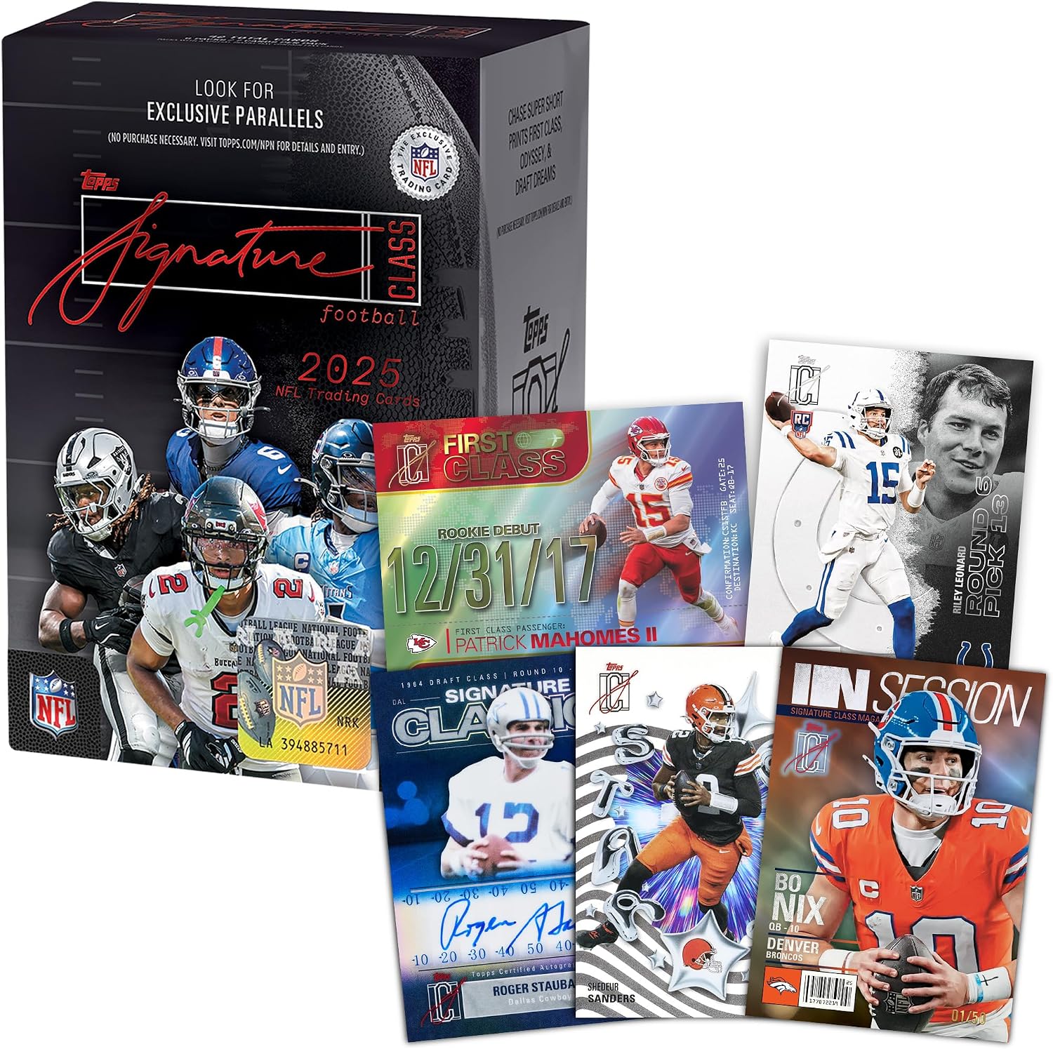 2025 Topps NFL Signature Class Football - Factory Sealed - Value Box - Image 2