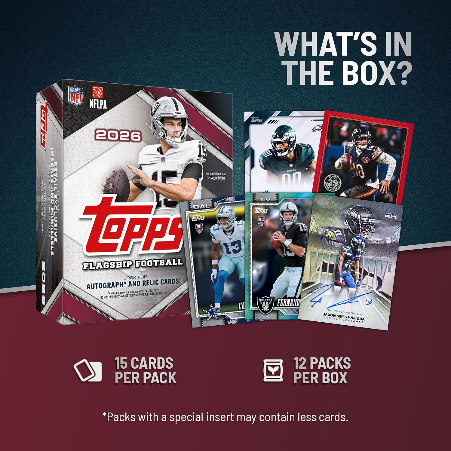 2026 Topps NFL Flagship Football - Factory Sealed - Mega Box - Image 9