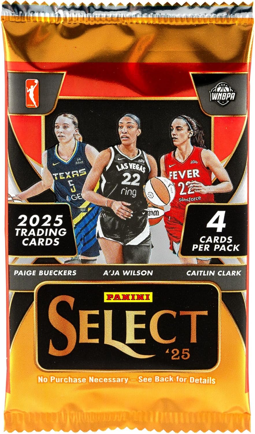 2025 Panini Select WNBA Basketball Retail Mega Box, 40 Trading Cards, 10 Packs, Pink Ice Prizms, WNBA Collectible Cards - Image 4