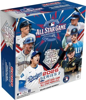 2026 TOPPS 75TH Anniversary - Series 2 MLB All-Star Game MEGA Box - Real One Autographs, Flagship Autograph Patch Cards, Exclusive All-Star PARALELLS, Factory Sealed Baseball Cards