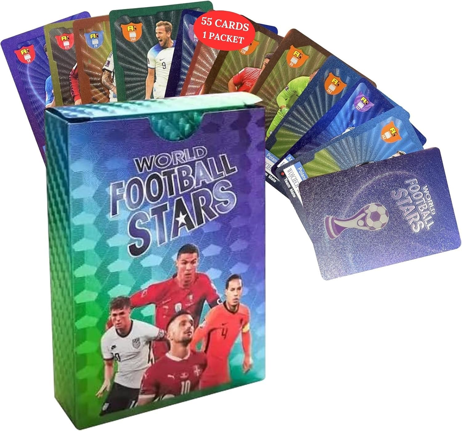 Soccer Cards - 33 Unique Greatest Soccer Players Fun - Fixed Card Set - Soccer Card to Create Unforgettable Moments for Friends, Siblings & Football Fans - Pack of 3 - Image 3