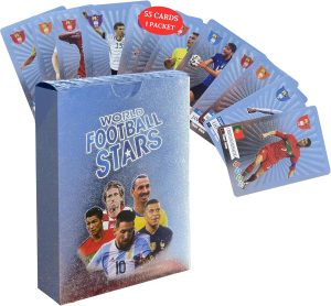 Soccer Cards - 33 Unique Greatest Soccer Players Fun - Fixed Card Set - Soccer Card to Create Unforgettable Moments for Friends, Siblings & Football Fans - Pack of 3