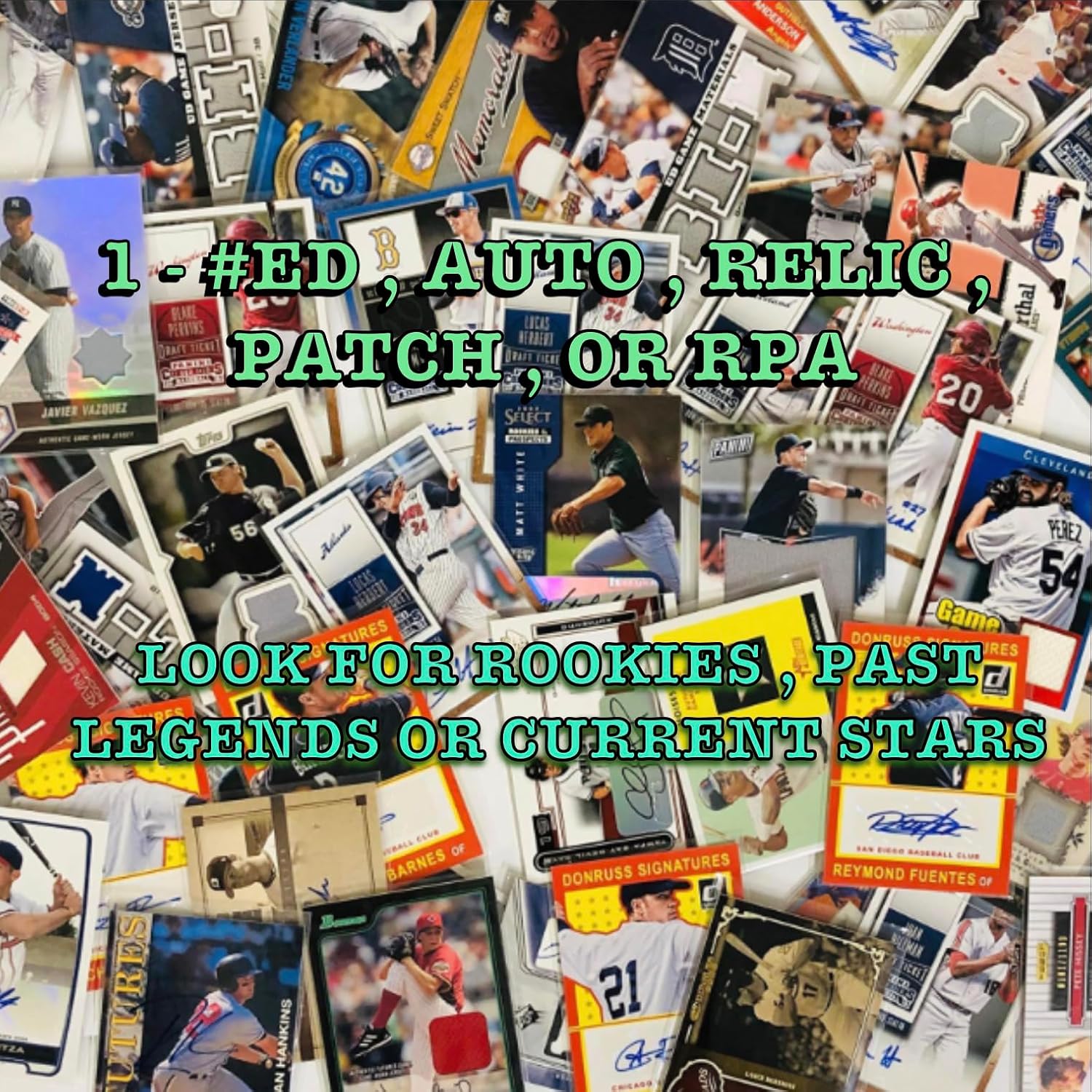 Baseball Graded Mystery Hot Pack - 3 Cards - Guaranteed 7+ - 1#'ed, Auto, Relic or RPA - 1 Griffey Jr. Card - Bonus Cards - Hits, Rookies, Color, Parallels, or SP - Image 4