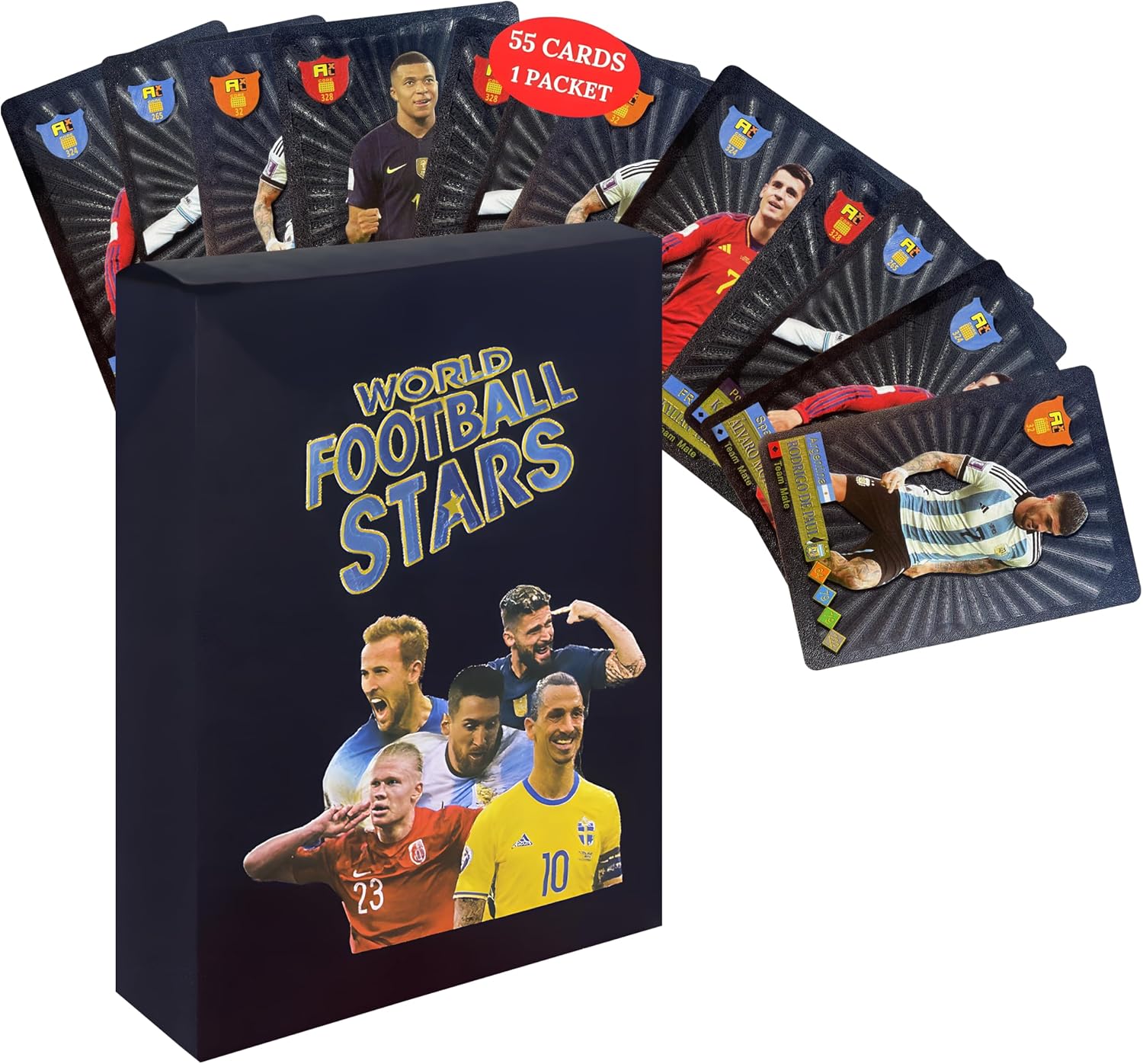 Soccer Cards - 33 Unique Greatest Soccer Players Fun - Fixed Card Set - Soccer Card to Create Unforgettable Moments for Friends, Siblings & Football Fans - Pack of 3 - Image 4