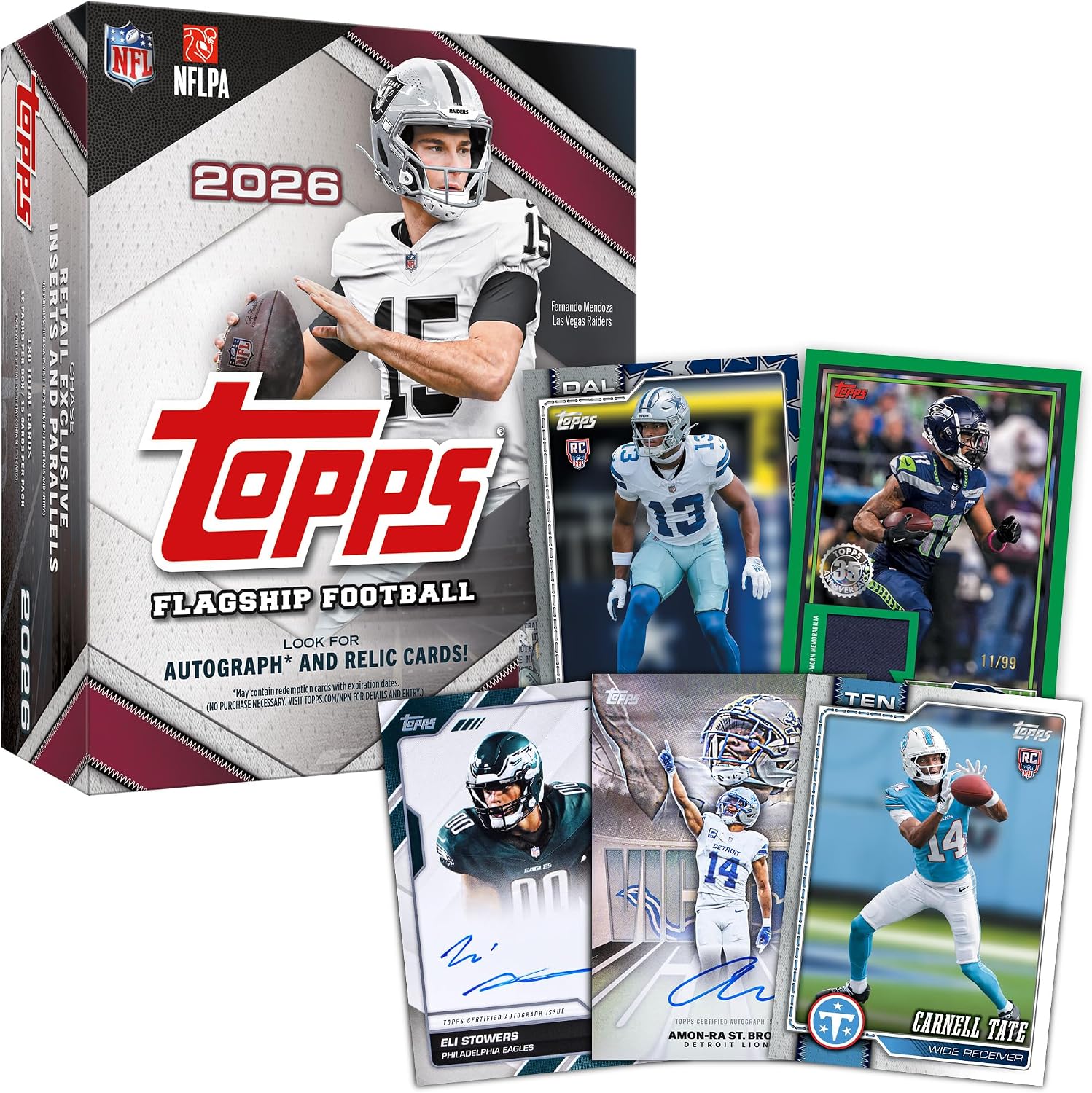2026 Topps NFL Flagship Football - Factory Sealed - Mega Box - Image 2