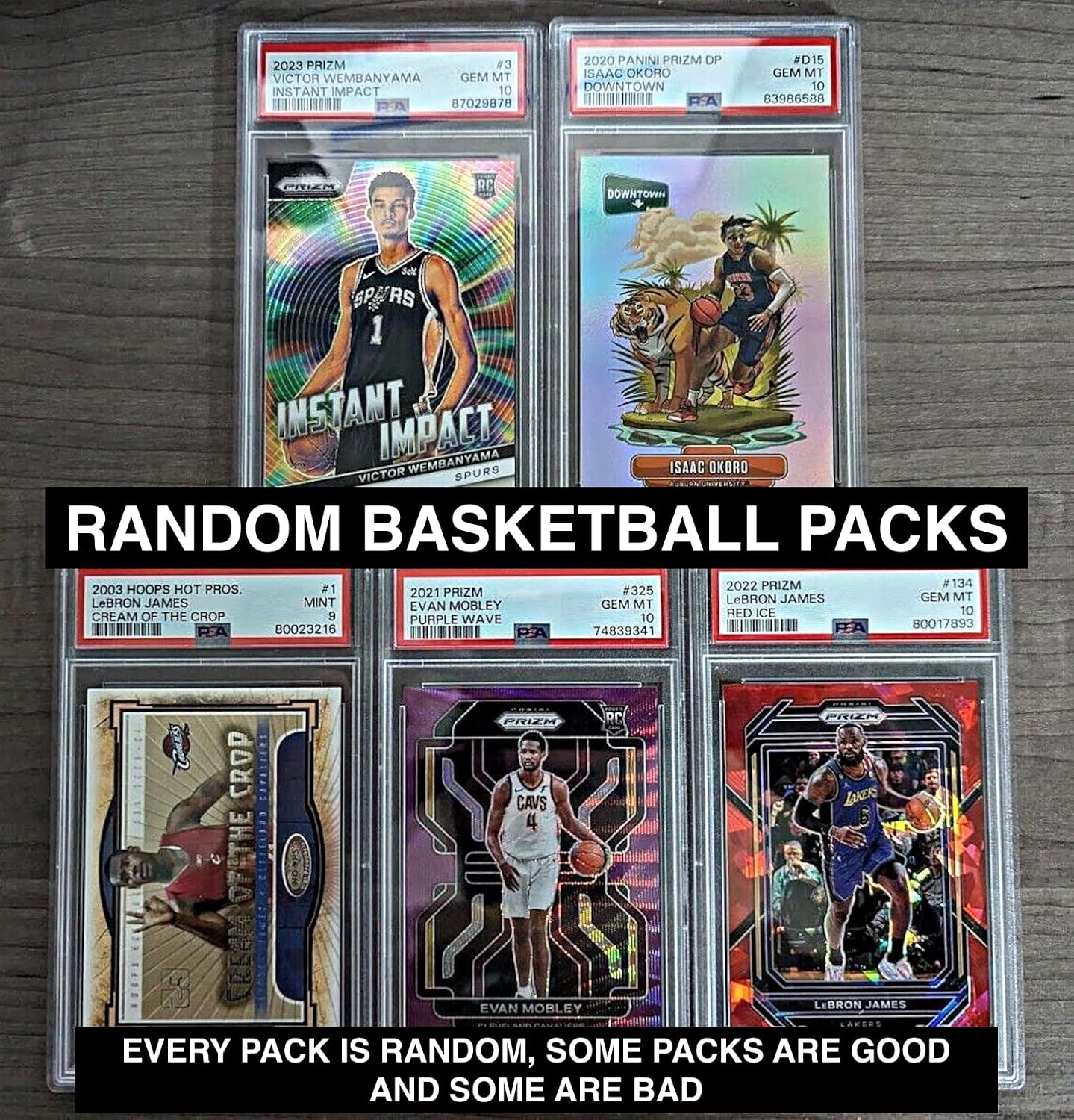 Basketball Hot Packs - 15 Cards - 6 Rookies - Look for Autographs - Graded