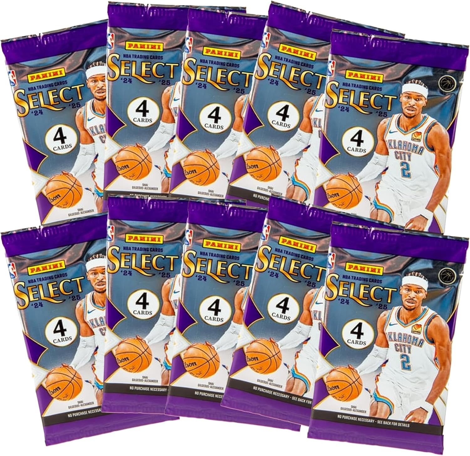 2024–25 Panini Select NBA Basketball Mega Box – Official Trading Cards – Retail Exclusive Blue & Red Prizms, Rookie Cards & Inserts – Sealed Box - Image 3