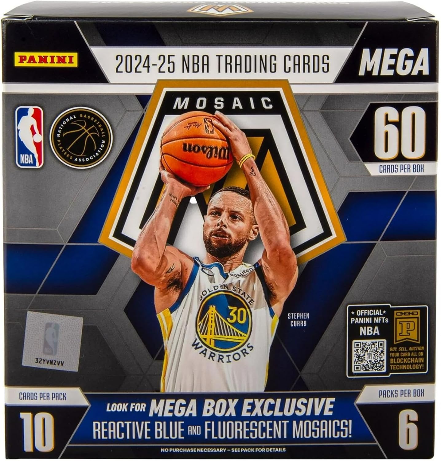 2024–25 Panini Mosaic Basketball Mega Box – Official NBA Trading Cards – Includes Exclusive Reactive Parallels & Inserts – Collect Top Rookies, Stars & Legends - Image 5