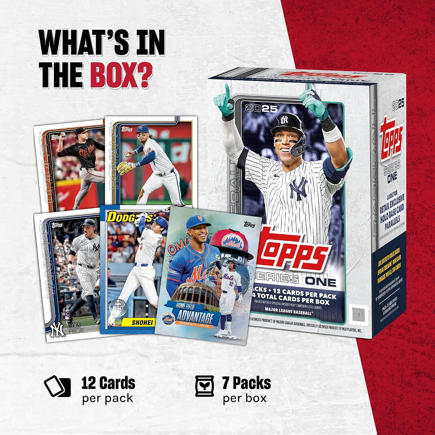 Topps 2025 MLB Baseball Series 1 Factory Sealed Value Box - Baseball Complete Sets - Image 7