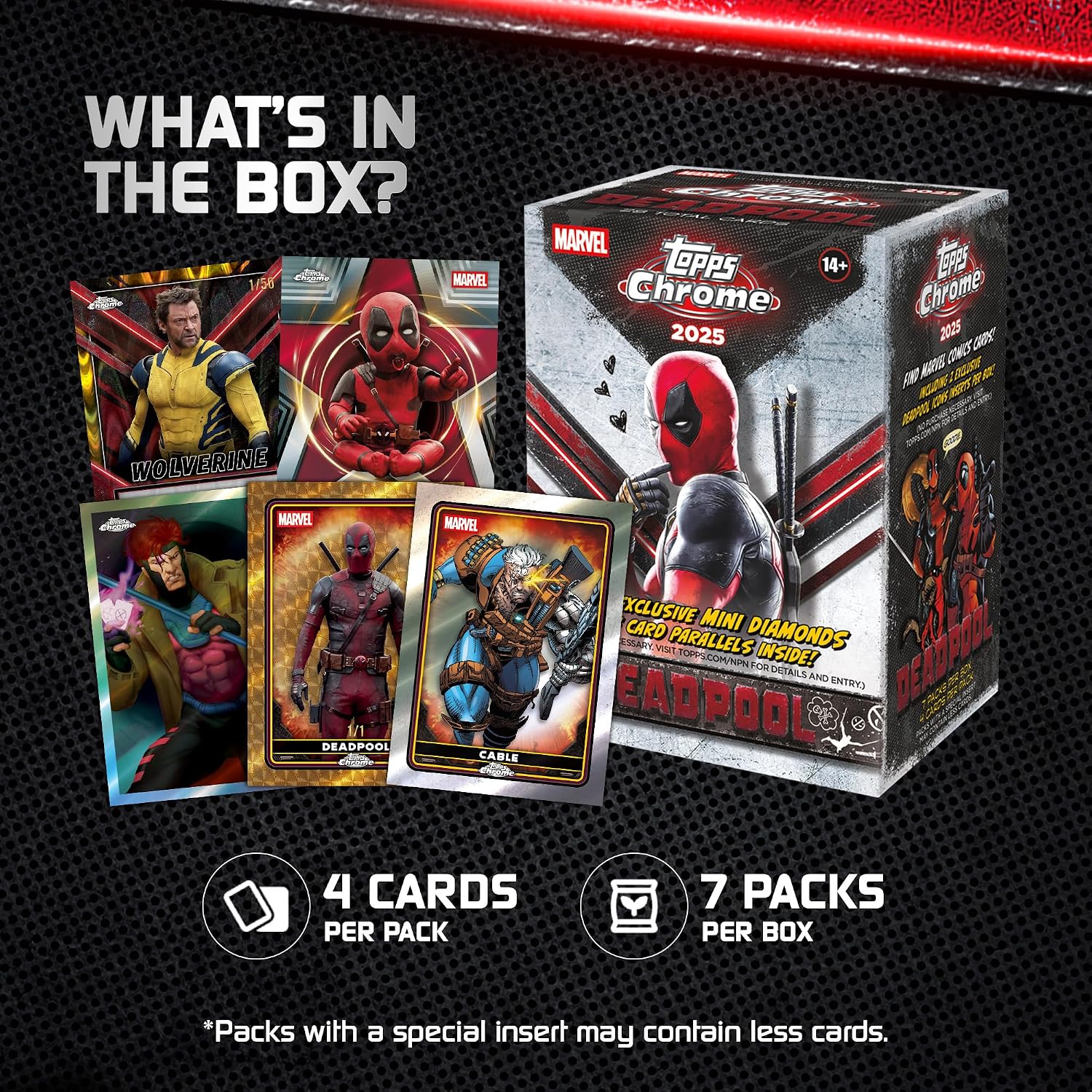 2025 Topps Chrome Deadpool - Factory Sealed - Value Box - Image 9