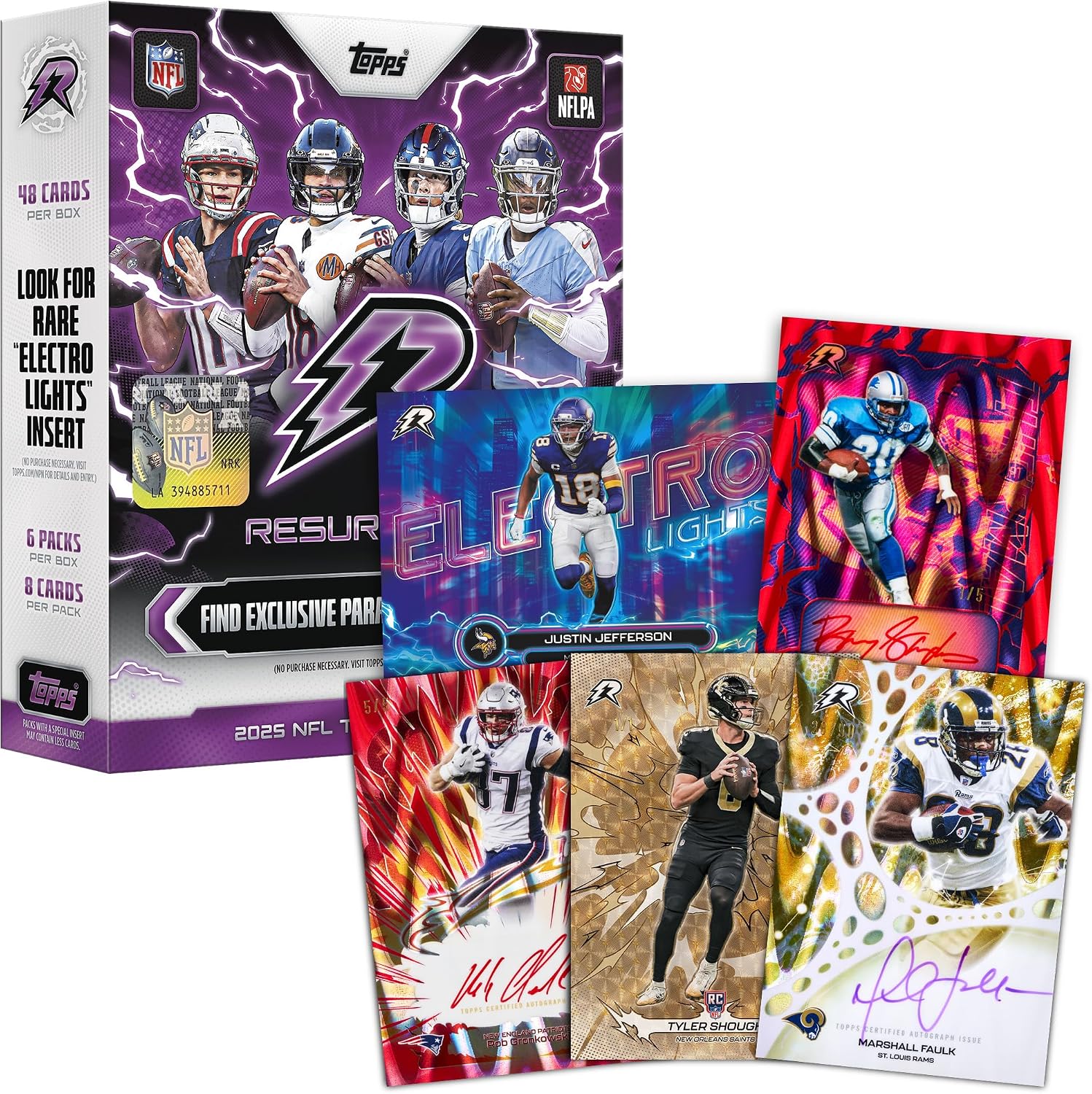 2025 Topps NFL Resurgence Football - Factory Sealed - Mega Box - Image 2