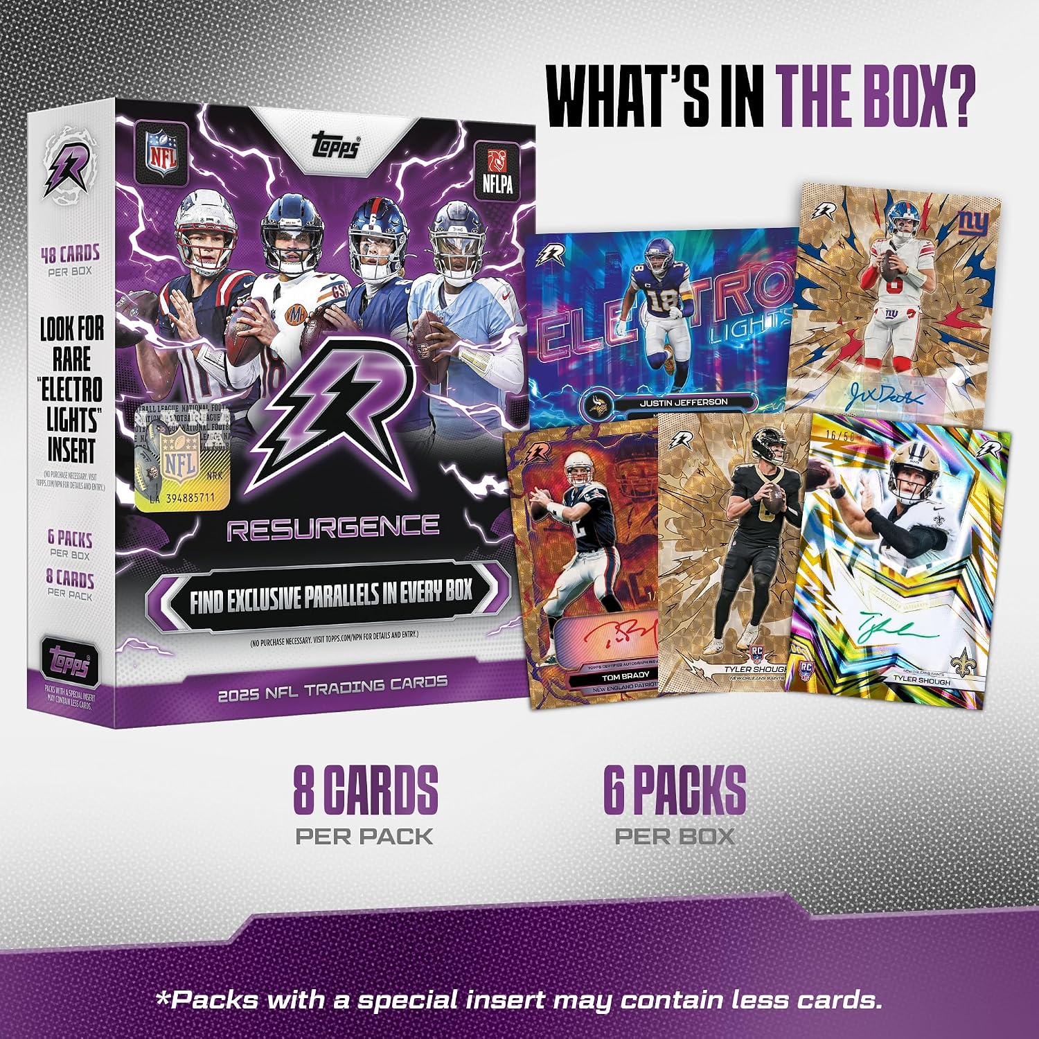 2025 Topps NFL Resurgence Football - Factory Sealed - Mega Box - Image 9