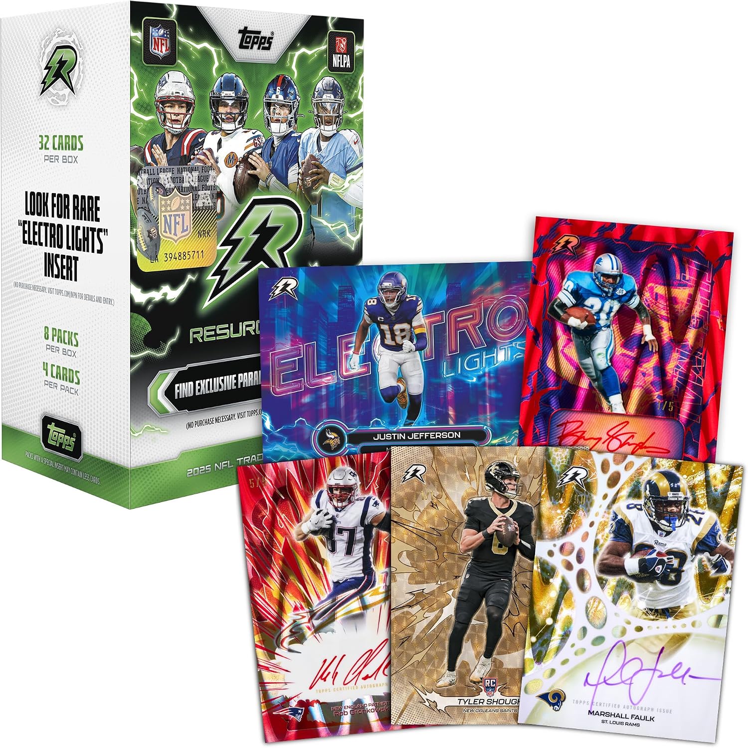 2025 Topps NFL Resurgence Football - Factory Sealed - Value Box - Image 2