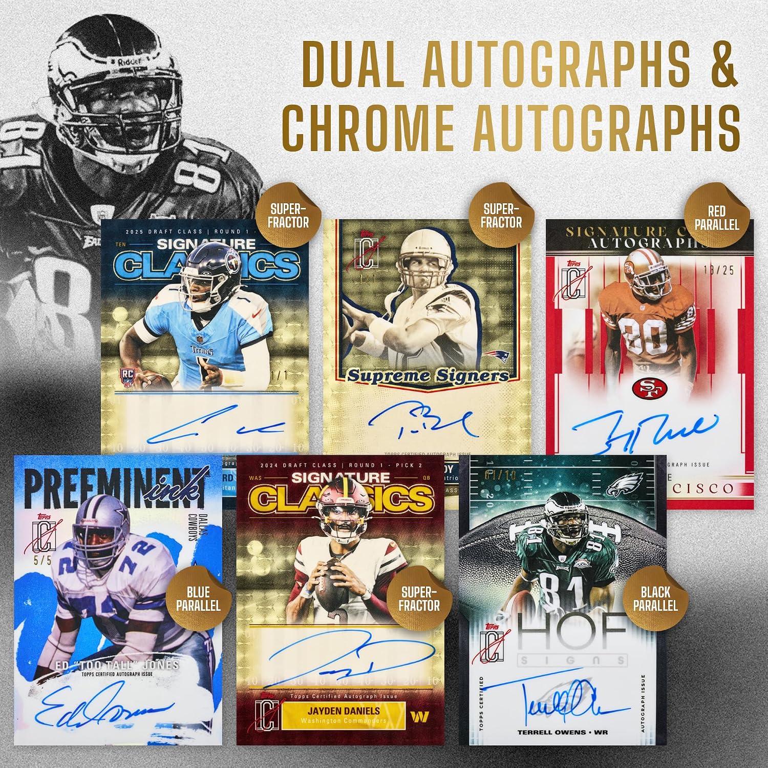 2025 Topps NFL Signature Class Football - Factory Sealed - Value Box - Image 8