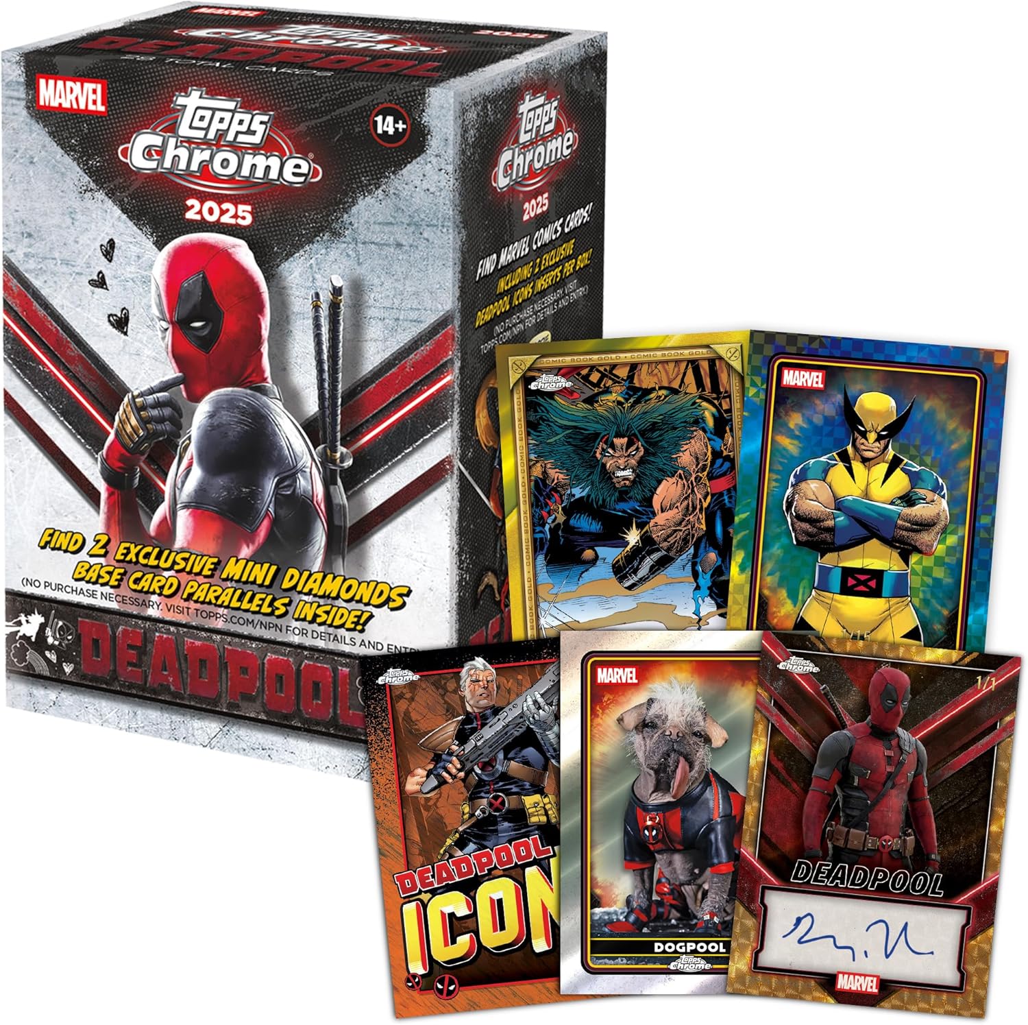 2025 Topps Chrome Deadpool - Factory Sealed - Value Box - Image 2