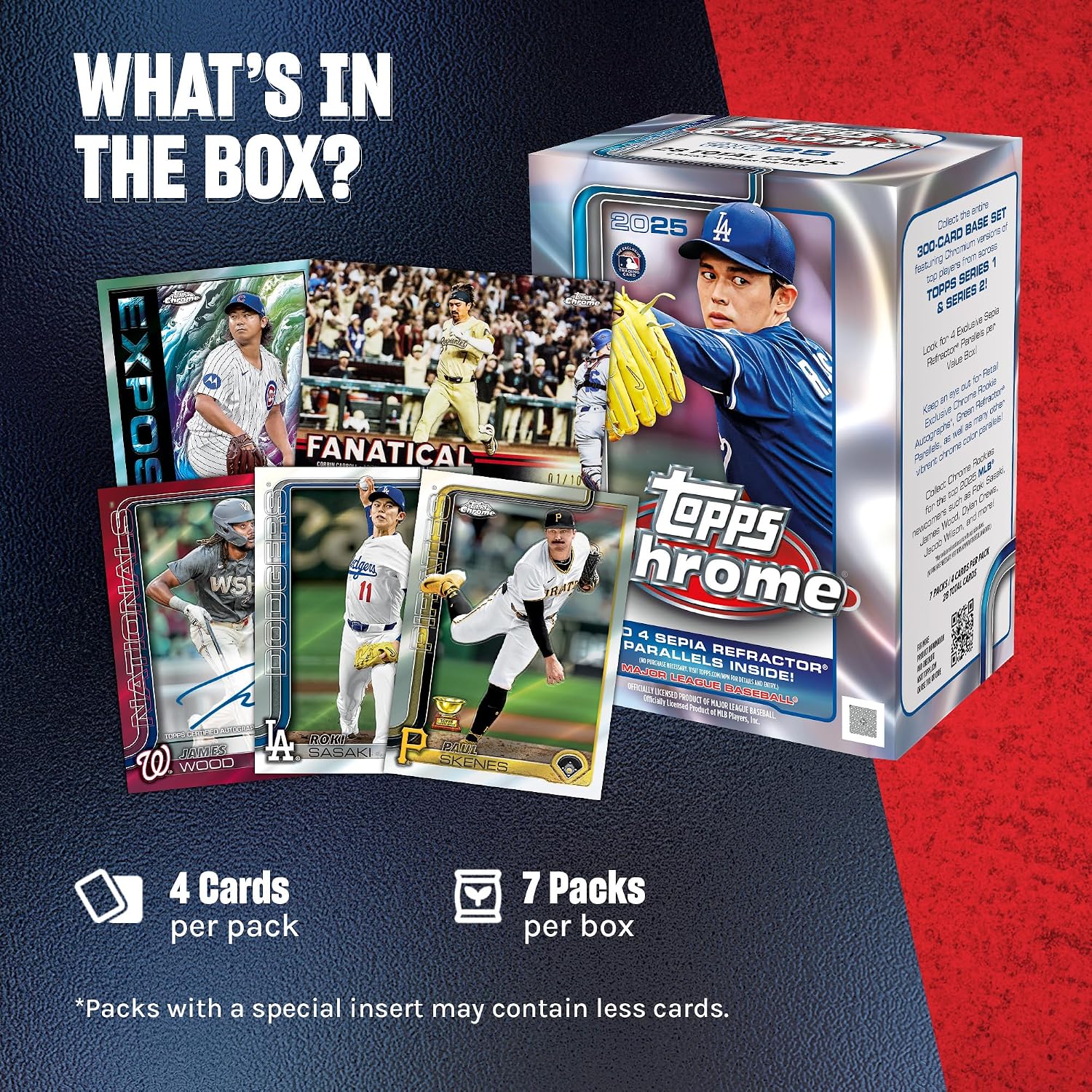 2025 Topps Chrome MLB Baseball - Factory Sealed - Value Box - Image 8