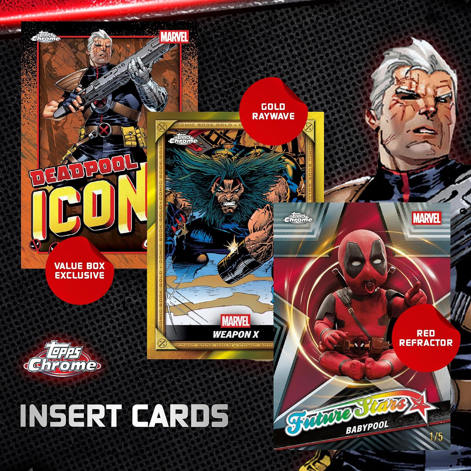 2025 Topps Chrome Deadpool - Factory Sealed - Value Box - Image 6