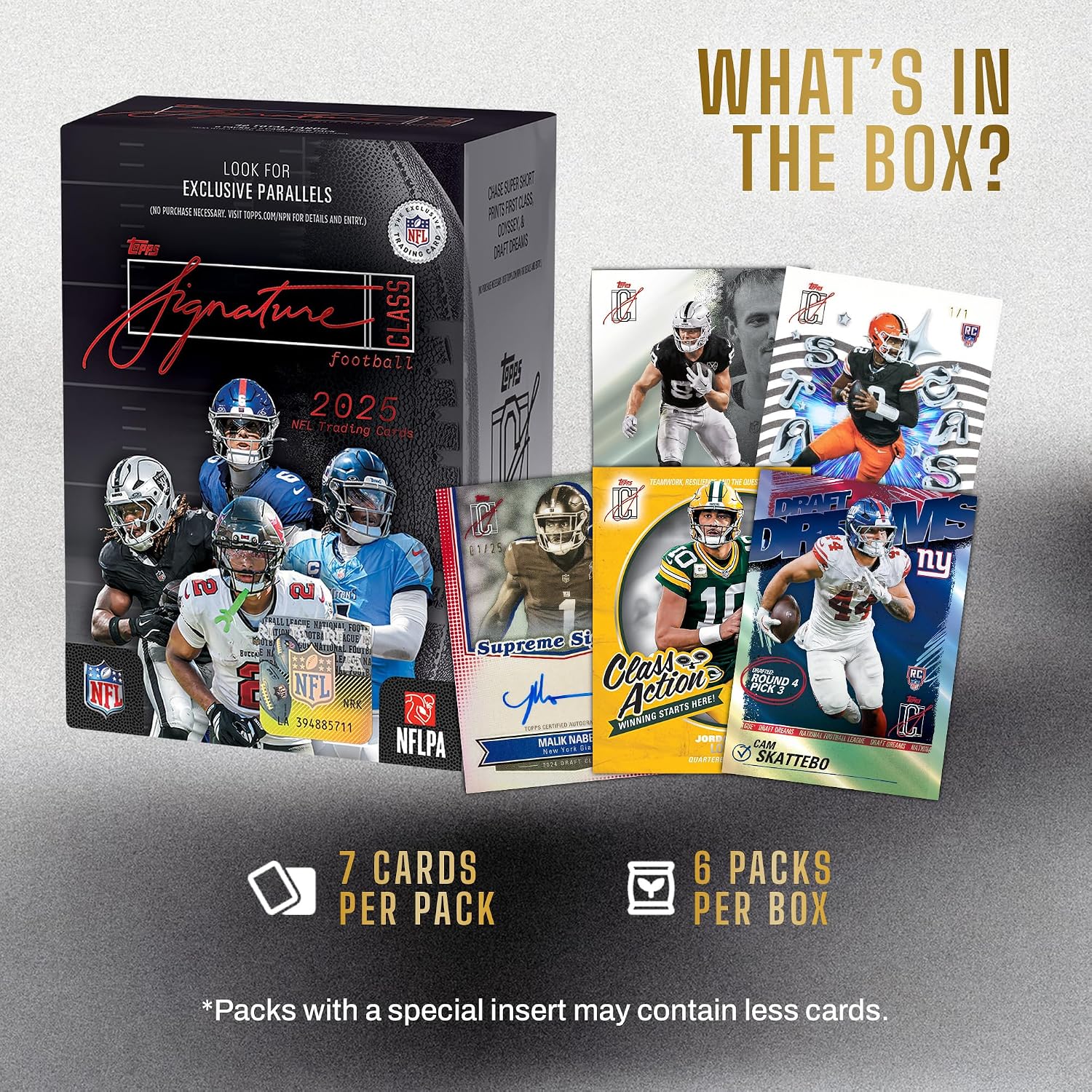 2025 Topps NFL Signature Class Football - Factory Sealed - Value Box - Image 9